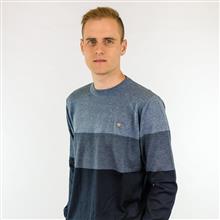 Blusa masculina tricot leve com listras 6117 